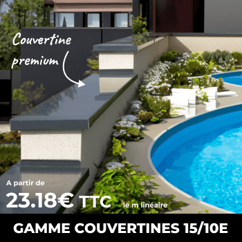 Couvertines aluminium pour muret