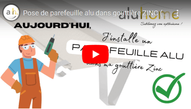 Vidéo pose parefeuille gouttière zinc