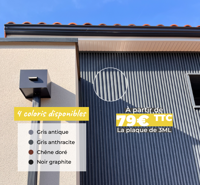 Bardage faux claire voie