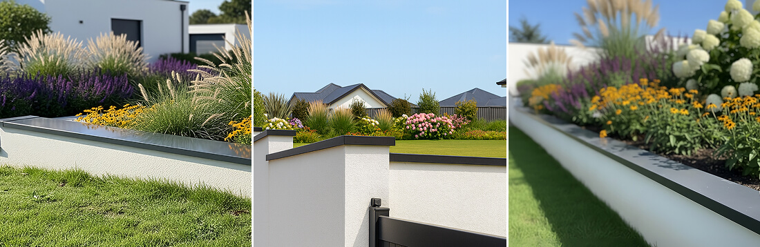 Réalisations chantiers de couvertines aluminium