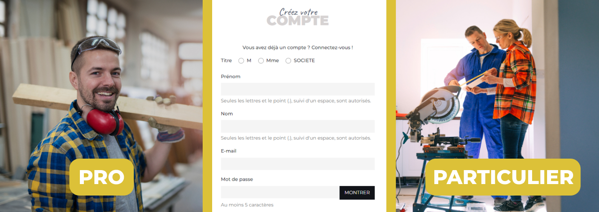Compte professionnel Aluhome